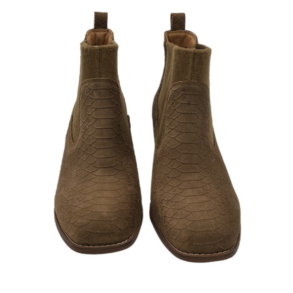 Crown Vintage Women Giancita Chelsea Bootie, Snake Print, Size 7.5, Camel - Picture 4 of 10